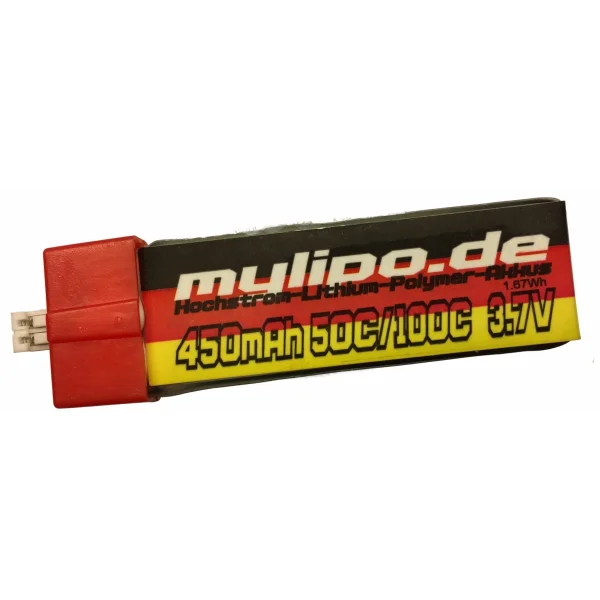 MyLipo Lipo 450mAh 3,7V 50C/100C FPV Parcour mit Kappe