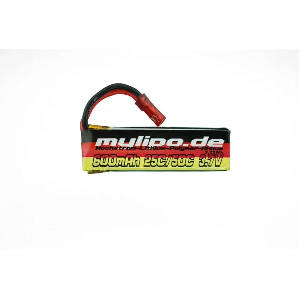 MyLipo Lipo 600mAh 3,7V 25C/50C JST(rot) Stecker