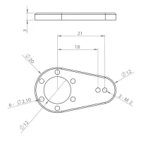 Metal Single horn Pack 2in1:M2L18/21 for HBL8X0 2set/pack