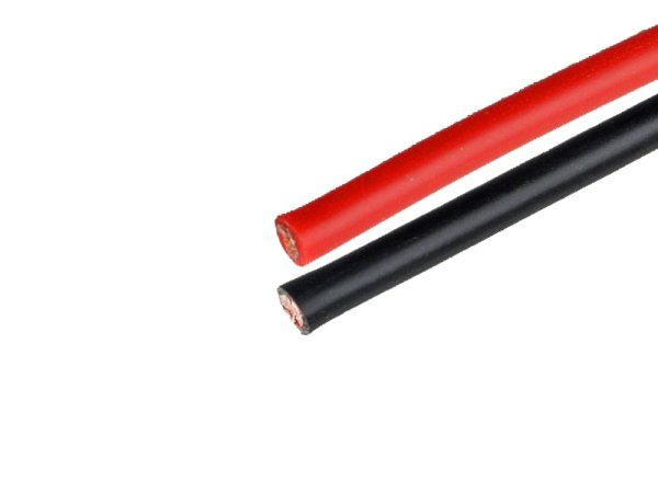 Silikonkabel 4,0 mm², schwarz / rot