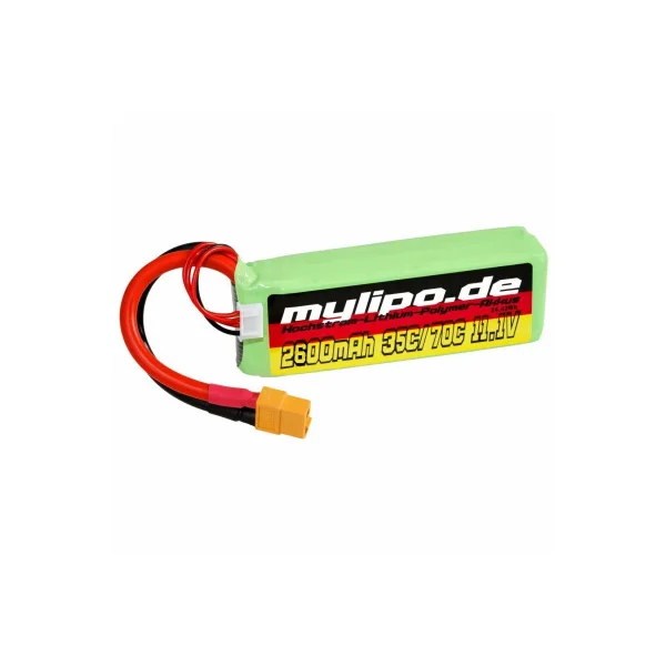 MyLipo Lipo 2600mAh 11,1V 3S 35C/70C XT60 Stecker