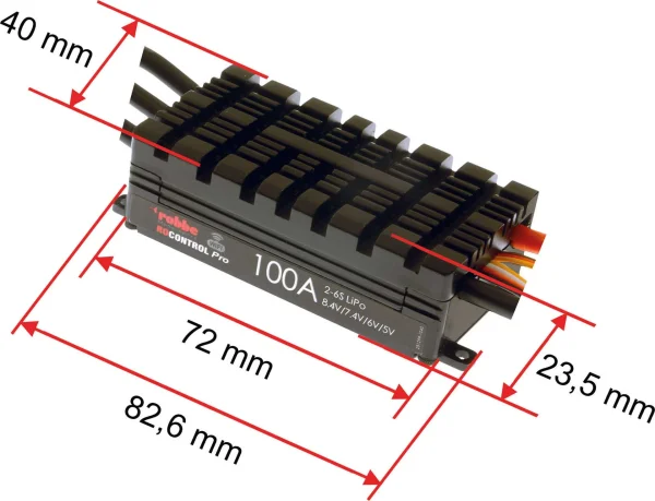 Robbe Modellsport RO-CONTROL PRO WIFI 2-6S 100A HV-BEC XT-90 / 5mm Goldkontaktbuchsen Regler