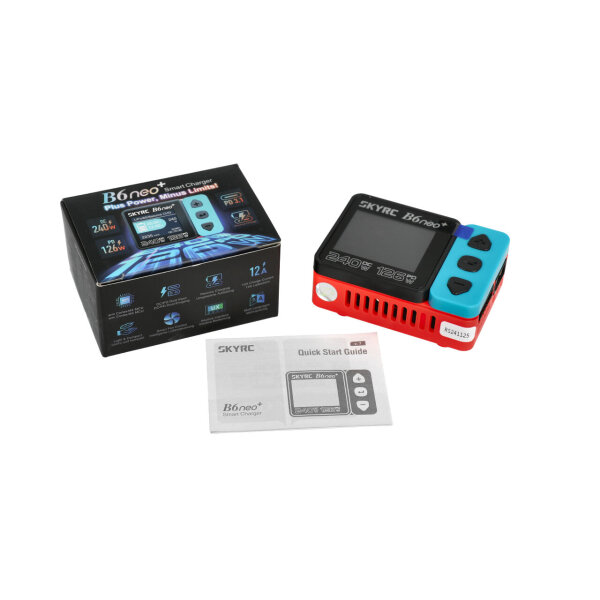 SkyRC B6neo+ Ladegerät blau/rot LiPo 1-6s 10A 200W