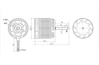 Sunnysky M4530R 518kV Heli BLS Motor